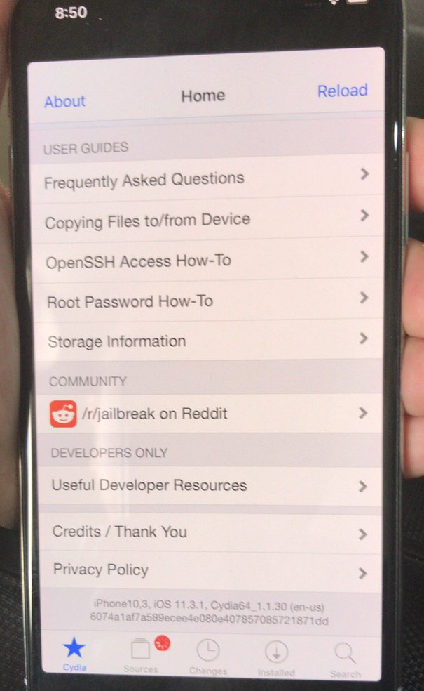 iOS 11.3.1再次被越狱,依旧不会发布越狱工具 iOS 11.3.1再次被越狱,依旧不会发布越狱工具