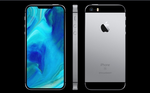 iPhone SE最美外形渲染图:用上惊艳刘海屏 iPhone SE最美外形渲染图:用上惊艳刘海屏
